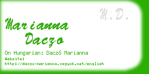 marianna daczo business card