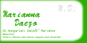 marianna daczo business card
